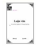Luận văn: Dự Án Khởi Nghiệp Với Thương Mại Điện Tử