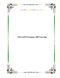 Microsoft Frontpage 2002 toàn tập