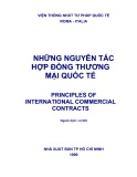 Hợp đồng thương mại quốc tế và những nguyên tắc