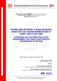 BÁO CÁO; HƯỚNG DẪN VỀ QUẢN LÝ QUAN HỆ KHÁCH HÀNG CHO CÁC DOANH NGHIỆP QUẢN LÝ NƯỚC THẢI Ở VIỆT NAM