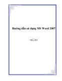 Hướng dẫn sử dụng MS Word 2007