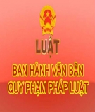 Luật Ban hành văn bản quy phạm pháp luật