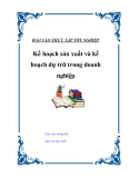 ĐỀ ÁN " KẾ HOẠCH SẢN XUẤT ĐƯỜNG"