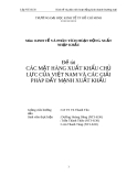 Đề tài "KINH TẾ VÀ PHÂN TÍCH HOẠT ĐỘNG XUẤT NHẬP KHẨU"