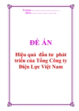 Đề án "Hiệu quả  đầu tư  phát triển của Tổng Công ty  Điện Lực Việt Nam"