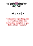 Tiểu luận "Mối quan hệ biện chứng giữa cơ sở hạ tầng và kiến trúc thượng tầng trong thời kì quá độ lên CNXH ở nước ta"