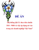 Đề án về “Hệ thống QLCL theo tiêu chuẩn ISO - 9000 và việc áp dụng nó vào trong các doanh nghiệp Việt Nam”