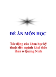 Đề án “Tác Động Của Tiến Bộ Khoa Học Công Nghệ Tới Phát Triển Ngành Than Ở Quảng Ninh”