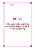 Đề án về “Hiệu quả đầu tư phát triển của Tổng Công ty Điện Lực Việt Nam (EVN)”