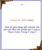 Đề án: Một số giải pháp về kênh phân phối nhằm tiêu thụ sản phẩm của công ty bia Việt Hà tại thị trường Hà Nội