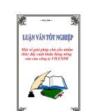 Luận văn tốt nghiệp “Một số giải pháp chủ yếu nhằm thúc đẩy xuất khẩu hàng nông sản của công ty VILEXIM”