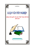 Luận văn tốt nghiệp “Quan hệ quốc tế của Việt Nam thời kỳ đổi mới”