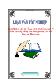 Luận văn tốt nghiệp “Một số vấn đề về cải cách hệ thống quản lý nhân sự và hệ thống tiền lương trong các nhà hàng và khách sạn“
