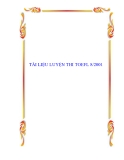TÀI LIỆU LUYỆN THI TOEFL 8/2001