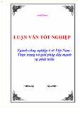 Luận văn tốt nghiệp "Ngành công nghiệp ô tô Việt Nam - Thực trạng và giải pháp đẩy mạnh sự phát triển"