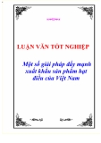 Luận văn tốt nghiệp “Một số giải pháp đẩy mạnh xuất khẩu sản phẩm hạt điều của Việt Nam”