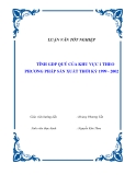 Luận văn tốt nghiệp “Tính GDP quý của khu vực 1 theo phương pháp sản xuất thời kỳ 1999 – 2002”