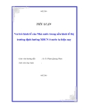 Tiểu luận "Vai trò kinh tế của Nhà nước trong nền kinh tế thị trường định hướng XHCN ở nước ta hiện nay"