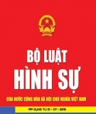 Bộ luật Hình sự số 15/1999/QH10