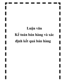 Luận văn: Kế toán bán hàng và xác định kết quả bán hàng tại Công ty cổ phần Ngọc Anh