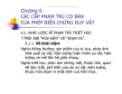 Bài giảng Chương 6 - Các cặp phạm trù cơ bản của phép biện chứng duy vật