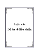 Đồ án đề tài: Vi điều khiển