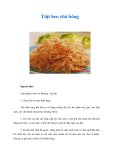 Thịt heo chà bông