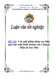 Luận văn : Nâng cao hiệu quả sản xuất kinh doanh tại cty Điện tử Sao Mai
