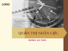 Báo cáo Quản trị nhân lực