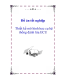 Đồ án tốt nghiệp: Thiết kế mô hình học cụ hệ thống đánh lửa ECU