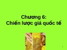 Bài giảng: Chiến lược giá quốc tế