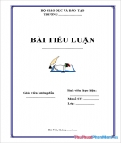 Tiểu luận: Tính toán khung ngang nhà một tầng ba nhịp