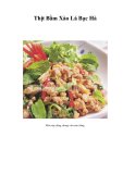 Thịt Bằm Xào Lá Bạc Hà  
