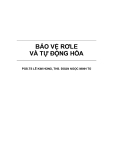 BẢO VỆ RƠLE VÀ TỰ ĐỘNG HÓA