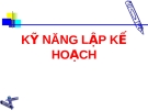 Kỹ năng tổ chức lập kế hoạch