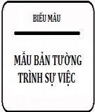 Bản tường trình sự việc