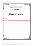 Đồ án: Phân tích và đánh giá dự án xây dựng công trình đô thị