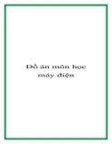 Đồ án môn học máy điện