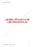 CƠ BẢN VỀ NGÔN NGỮ LẬP TRÌNH PASCAL