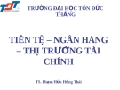 Tiền tệ - Ngân hàng - Thị trường tài chính