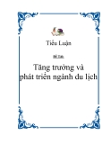 Đề Tài: Tăng trưởng và phát triển ngành du lịch