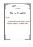 Báo cáo tốt nghiệp: Kế toán chi phí sản xuất và tính giá thành sản phẩm tại Công ty may Chiến Thắng
