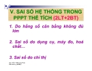 Sai số hệ thống trong phương pháp phân tích thể tích