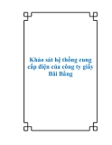 Khảo sát hệ thống cung cấp điện của công ty giấy Bãi Bằng