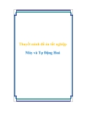 Thuyết minh đồ án tốt nghiệp - Máy và Tự Động Hoá