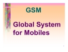 GSM Global System for Mobiles