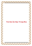 Văn hóa ẩm thực Trung Hoa