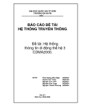 BÁO CÁO ĐỀ TÀI Hệ thống  thông tin di động thế hệ 3 CDMA2000