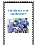 Bài kiến tập cơ sơ ngành kinh tế