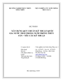 DỰ THẢO "XÂY DỰNG QUY CHUẨN KỸ THUẬT QUỐC GIA NƯỚC THẢI TRONG NUÔI TRỒNG THỦY SẢN – YÊU CẦU KỸ THUẬT"